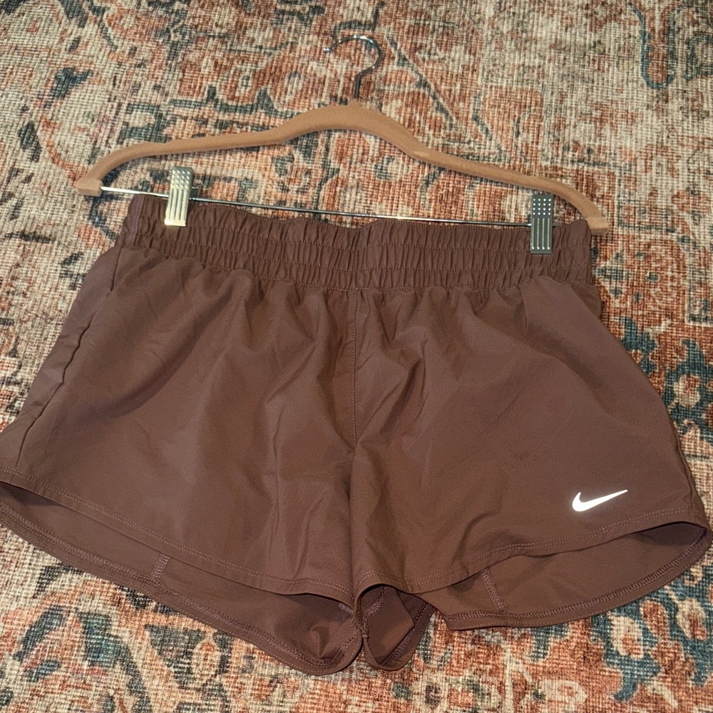 Nike Women's Chocolate Brown Athletic Shorts